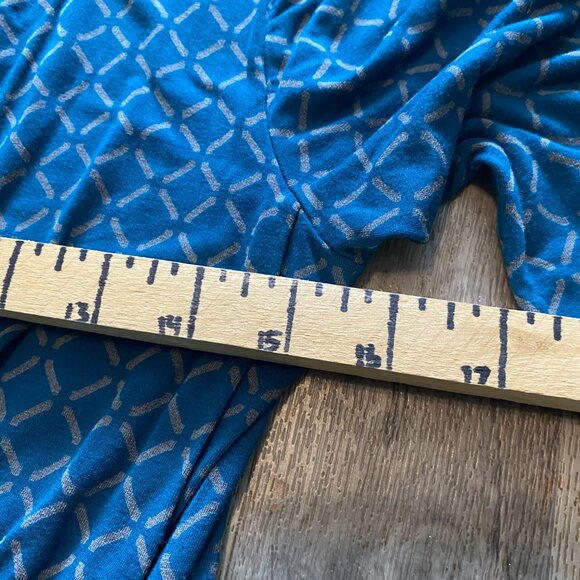 Banana Republic Factory Blue Long Sleeve Blouse Size Medium - Picture 6 of 9
